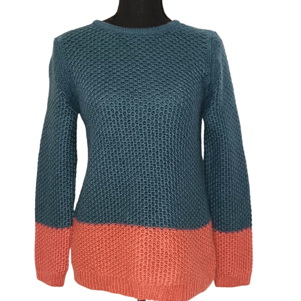 Boden Color Block Mohair Blend Sweater Size 6